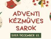 Adventi kézműves sarok a PKK Apáczai Művelődési Házban