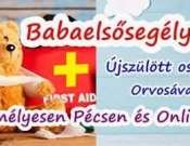 Babaelsősegély tanfolyam és előadás az újszülöttek betegségeiről Pécsen