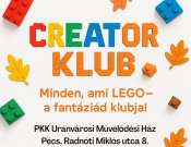 Creator Klub - Minden, ami LEGO a PKK Uránvárosi Művelődési Házban