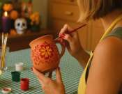 Dia de Los Muertos - Mexikói kerámiafestő workshop a Fészek Kézművesházban