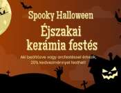 Éjszakai kerámiafestés a Make&Be-ben