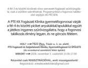 Fogtündér - fogászati szűrő napok az egészséges tej- és maradandó fogakért a Gyermekfogászaton Fogtündér - fogászati szűrő napok az egészséges tej- és maradandó fogakért a Gyermekfogászaton