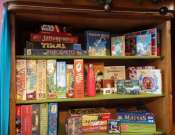 Társasjáték bolhapiac a Játszó-térben