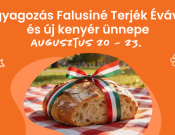 Agyagozás Falusiné Terjék Évával és új kenyér ünnepe a Katica Tanyán Agyagozás Falusiné Terjék Évával és új kenyér ünnepe a Katica Tanyán