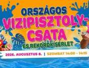 Országos vízipisztoly csata - Rekordkísérlet a Harkányi Gyógyfürdőben