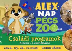 A Pécsi Állatkert és az Alexandra Kiadó bemutatja:  az első Alex-nap a Pécs Zoo-ban!