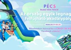 Crazy5K Kids családi nap - Újra Pécsre érkezik a 200 méteres akadálypálya
