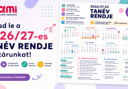 Töltsd le a 2026/27-es tanév rendje naptárunkat, és tervezd meg a tanévet!