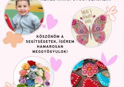 Anyák napi ajándéktárgyak jótékonysági vására Nemes Marci gyógyulásáért május 4-én a Kossuth téren
