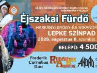Éjszakai fürdőzés a Harkányi Gyógyfürdőben