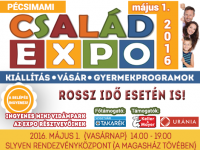 Pécsimami Család Expo ingyenes mini vidámparkkal a Szliven Rendezvényközpontban