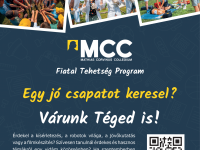 Elindult a jelentkezés az MCC Fiatal Tehetség Program 2022. szeptemberében induló új évfolyamába
