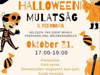 Ijesztően jó halloweeni mulatság a PKK Szent Mihályi Művelődési Házban