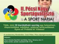 II. Nagy Sportágválasztó Nap Pécsett - szeptember 16-17.