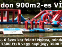 900 m2-es vízi sport park Orfűn, a Kistó strandon!