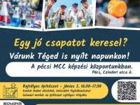 MCC Fiatal Tehetségprogram-Nyílt nap- Pécs