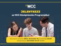 Középiskolások jelentkezését várja az MCC ingyenes tehetséggondozó programjára