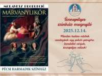 A Pécsi Harmadik Színház ünnepélyes megnyitója: Márványlikőr - terrio két felvonásban A Pécsi Harmadik Színház ünnepélyes megnyitója: Márványlikőr - terrio két felvonásban