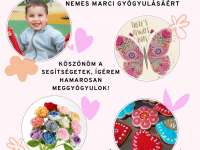 Anyák napi ajándéktárgyak jótékonysági vására Nemes Marci gyógyulásáért május 4-én a Kossuth téren