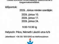Nyílt napok a Kicsikék Családi Bölcsődében Nyílt napok a Kicsikék Családi Bölcsődében