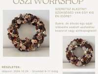 Őszi koszorúkészítő workshop Kozármislenyben Őszi koszorúkészítő workshop Kozármislenyben
