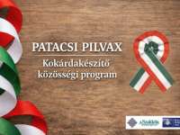 Patacsi Pilvax - kokárdakészítő közösségi program a PKK Patacsi Művelődési Házban