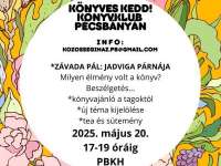 Könyves kedd a Pécsbányai Közösségi Házban - Závada Pál: Jadviga Párnája