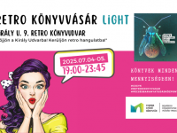 Retro Könyvvásár Light a Retro Könyvudvarban, Pécsen