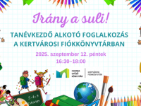 Tanévkezdő alkotó foglalkozás a Kertvárosi Fiókkönyvtárban